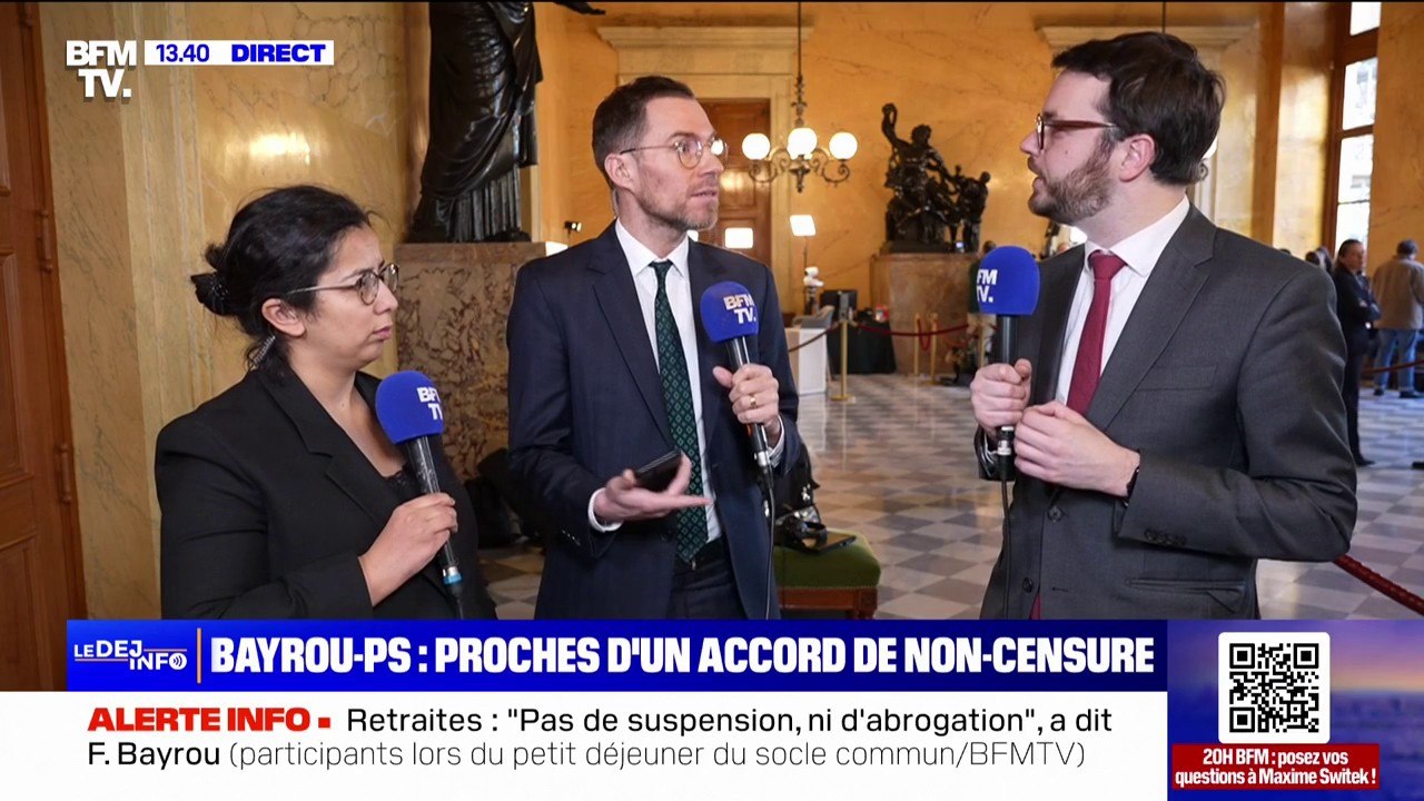 "Ce sera difficile à avaler" si François Bayrou ne suspend pas la réforme des retraites, assure Arthur Delaporte (PS)