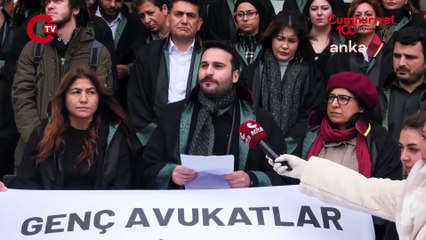 Hukukçu intiharlarıyla ilgili İstanbul Adliyesi önünde açıklama: Göz göre göre ölüme sürüklendiğimizi hissediyoruz