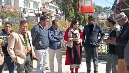 मसूरी पहुंची कांग्रेस की वरिष्ठ नेत्री सोनिया आनंद रावत