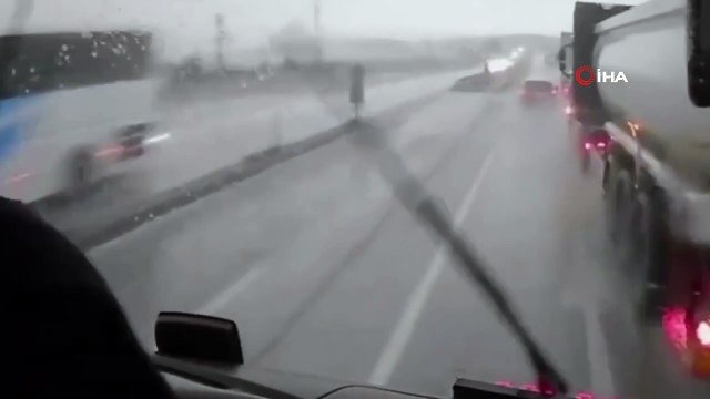Samsun'da otobüs şoförünün dikkati faciayı önledi
