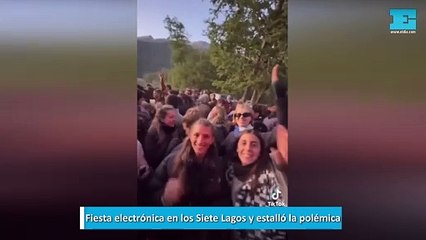 Fiesta electrónica en los Siete Lagos y estalló la polémica