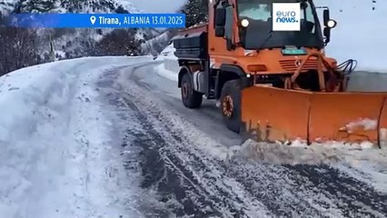 Freezing temperatures and heavy snow cause disruptions in southeastern Europe