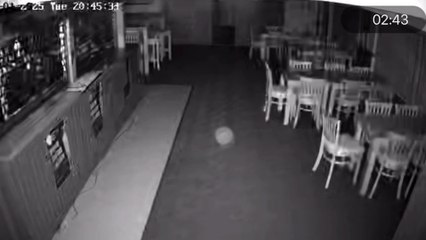 Unsettling footage shows 'ghost figure' floating around cricket club's bar