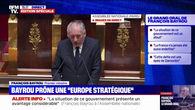 Avec son équipe gouvernementale, François Bayrou veut dépasser les préférences partisanes pour que le pays se ressaisisse