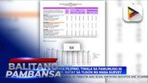 Mayorya ng mga Pilipino, tiwala sa pamumuno ni PBBM batay sa Tugon ng Masa Survey; Trust at performance ratings ni VP Sara Duterte, bumaba