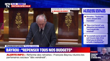François Bayrou: "Le gouvernement a décidé de revoir sa prévision de croissance pour 2025: elle était de 1,1% avant la censure, nous la fixons à 0,9%