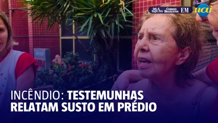 Testemunhas falam de incêndio que atingiu apartamento em BH