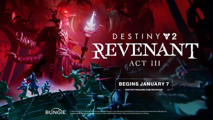 Destiny 2 Revenant Act III Official Trailer