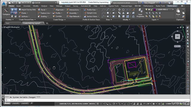 how to Creating pipes and structures by layou in civil 3D #Autodesk #civil3d
