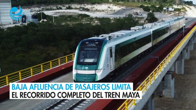 Baja afluencia de pasajeros limita el recorrido completo del Tren Maya