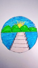 view of the sun #drawing #parati #reelsvideo #art