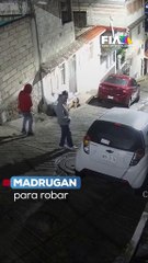 VIDEO: “Al que madruga ¿Dios le ayuda?”: Delincuentes robaron un vehículo estacionado