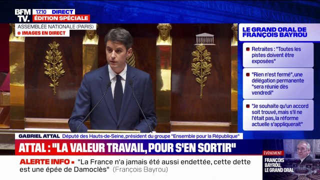 Gabriel Attal (Ensemble): Nous pensons que c'est avec plus de travail, que nous nous en sortirons
