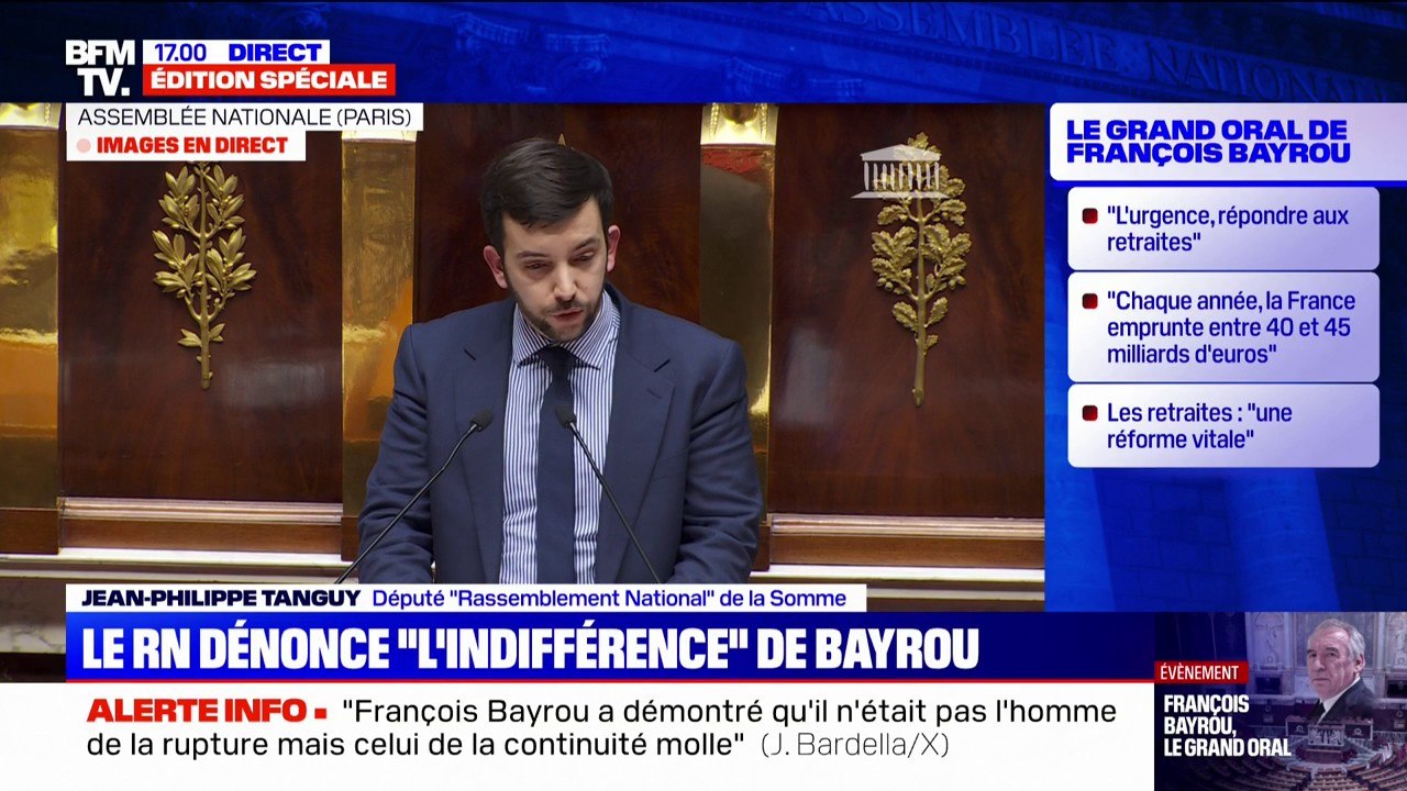 Jean-Philippe Tanguy (RN): "Pour commencer à redresser la France, il faut enfin rompre avec le macronisme"