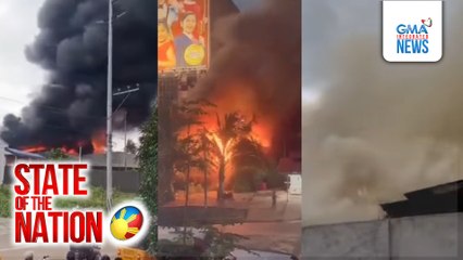 2 patay sa nasunog na bodega ng foam sa Davao City | SONA