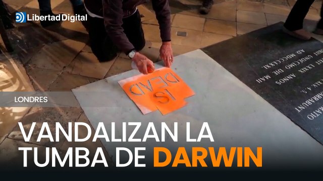 Activistas contra el cambio climático vandalizan la tumba de Darwin