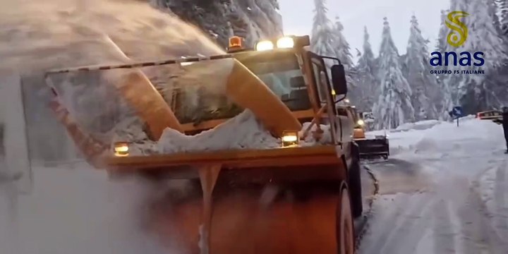 Emergenza neve, personale e mezzi spazzaneve Anas in supporto anche al Comune di Corigliano Rossano e alla Provincia di Cosenza 