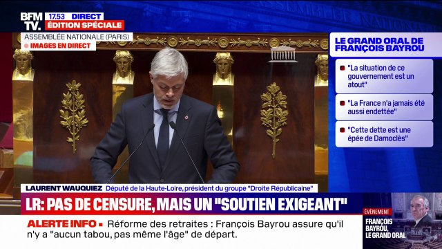 Laurent Wauquiez (LR) demande à François Bayrou un référendum autour de l'accès au titre de séjour qui serait conditionné à un minimum de trois ans de résidence régulière