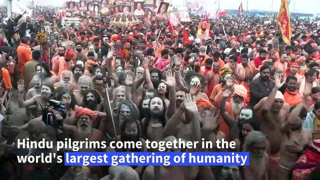 India's Kumbh Mela Hindu festival sees world's largest gathering of humanity