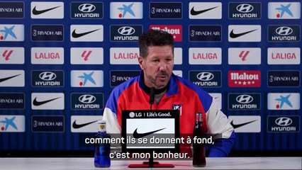 Atlético - Simeone : "Je ne vis ni des louanges, ni des critiques"