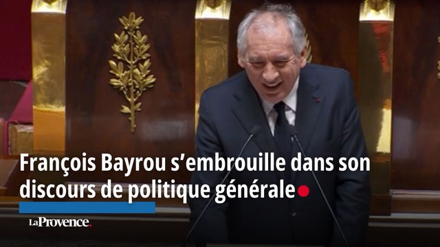 François Bayrou s’embrouille dans son discours de politique générale