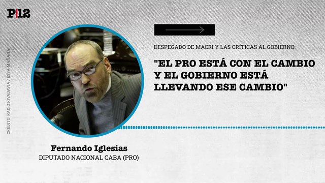 El PRO está con el cambio : Iglesias se despega de Macri y las críticas partidarias al gobierno