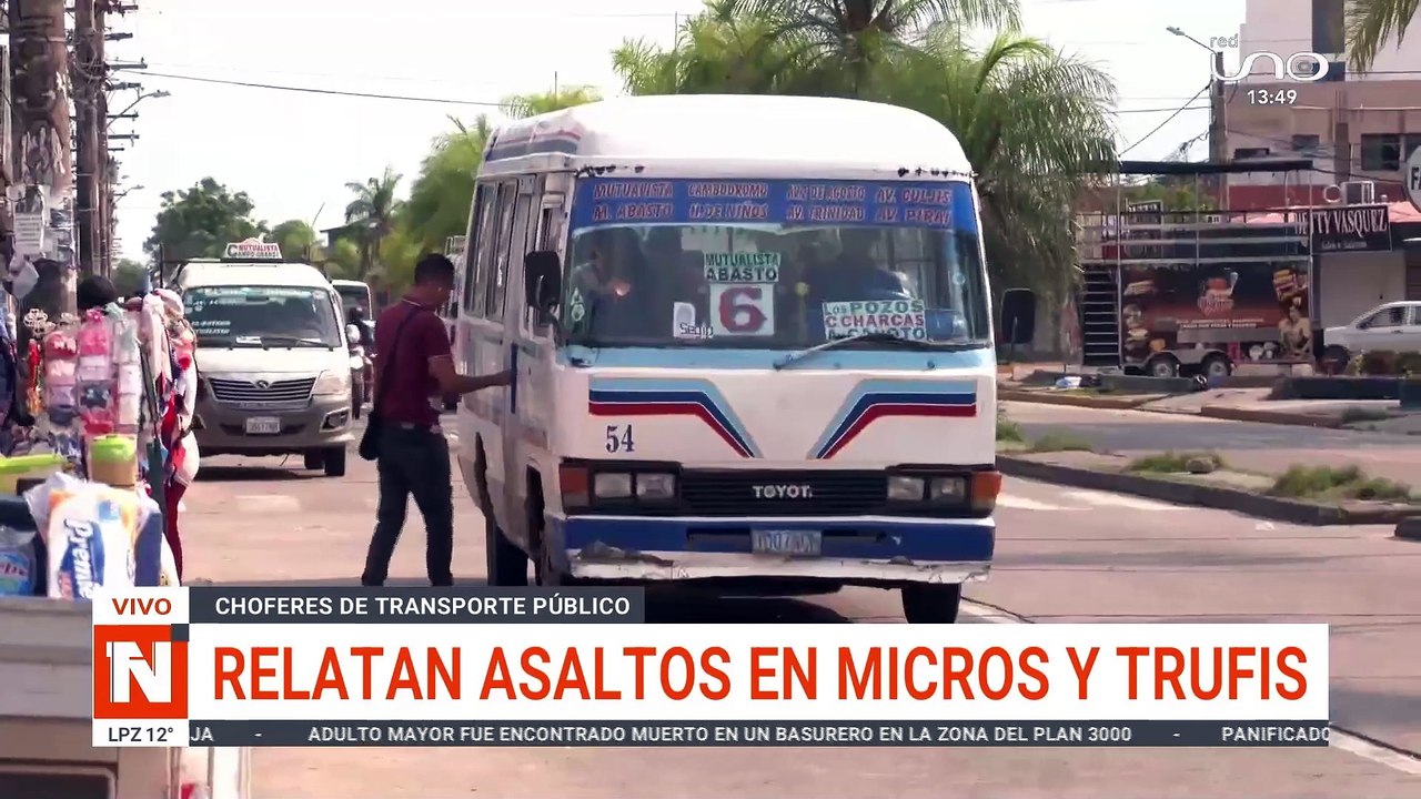 SCZ:  CHOFERES RELATAN ASALTOS