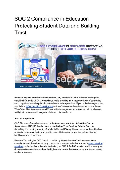 SOC 2 Compliance in Education Protecting Student Data and Building Trust (1)