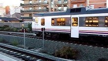 Trenes en Murcia - salida tren.