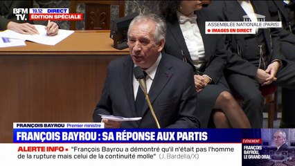 François Bayrou en réponse à Éric Ciotti : "La garantie de l'ordre dans un pays est la politique sociale la plus indispensable"