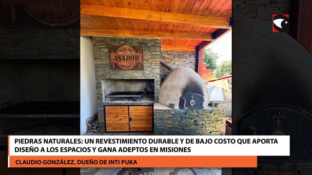 Piedras naturales un revestimiento durable y de bajo costo que aporta diseño a los espacios y gana adeptos en Misiones