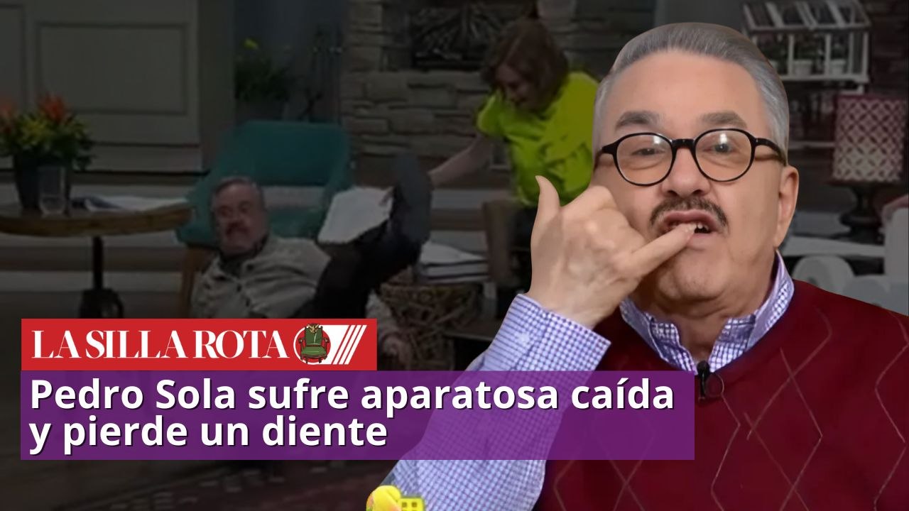 Pedro Sola sufre aparatosa caída y pierde un diente
