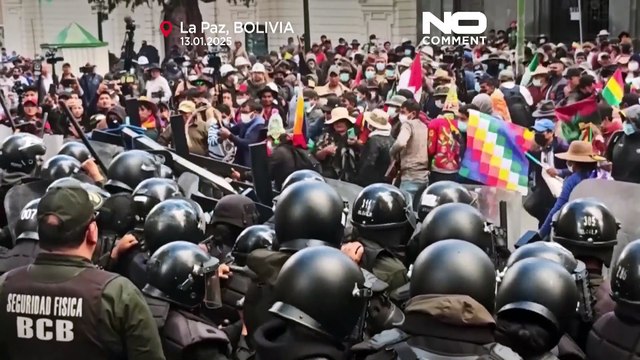 NO COMMENT: La Policía carga contra partidarios del expresidente Evo Morales en Bolivia