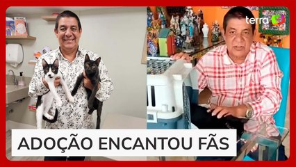 A família cresceu! Zeca Pagodinho adota gatos e encanta fãs