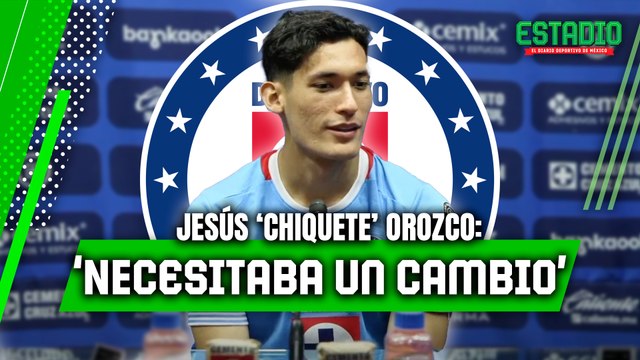 Las PRIMERAS PALABRAS de 'Chiquete' Orozco como JUGADOR de Cruz Azul | Estadio Deportes