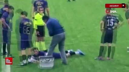 Aksaray'da doğaçlama maç sunan sunucu herkesi güldürdü