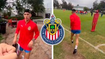 Chivas: Primeras imágenes de Alan Pulido entrenando, ya integrado al grupo junto a Romo