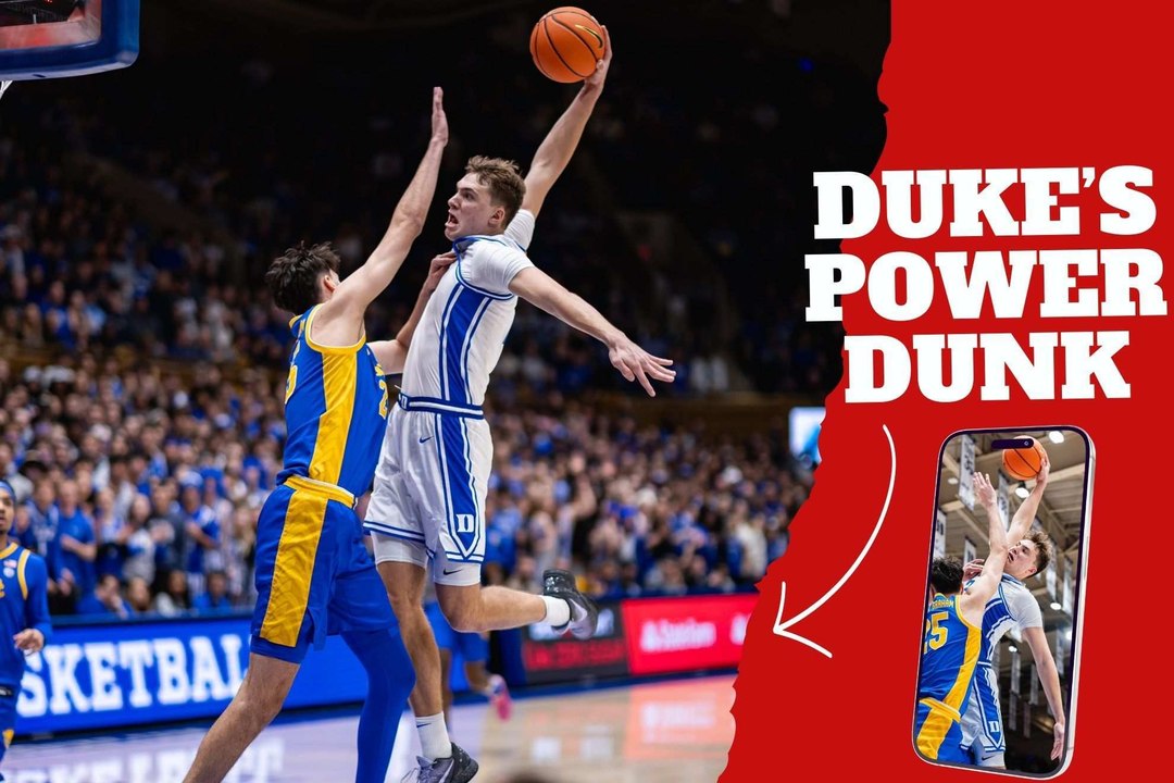 Duke's freshman basketball sensation Cooper Flagg posterizes a defender and raises 2025 NBA Draft Stock