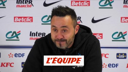 De Zerbi : «Expliquez-moi pourquoi le président de Lille descend sur le terrain» - Foot - Coupe - OM