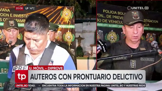 Tres sujetos prontuarios fueron aprehendidos en Cochabamba por robo de vehículos; Policía recuperó cuatro motorizados