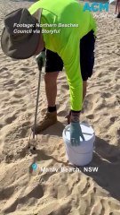 Mystery ball-shaped debris closes down several Sydney beaches