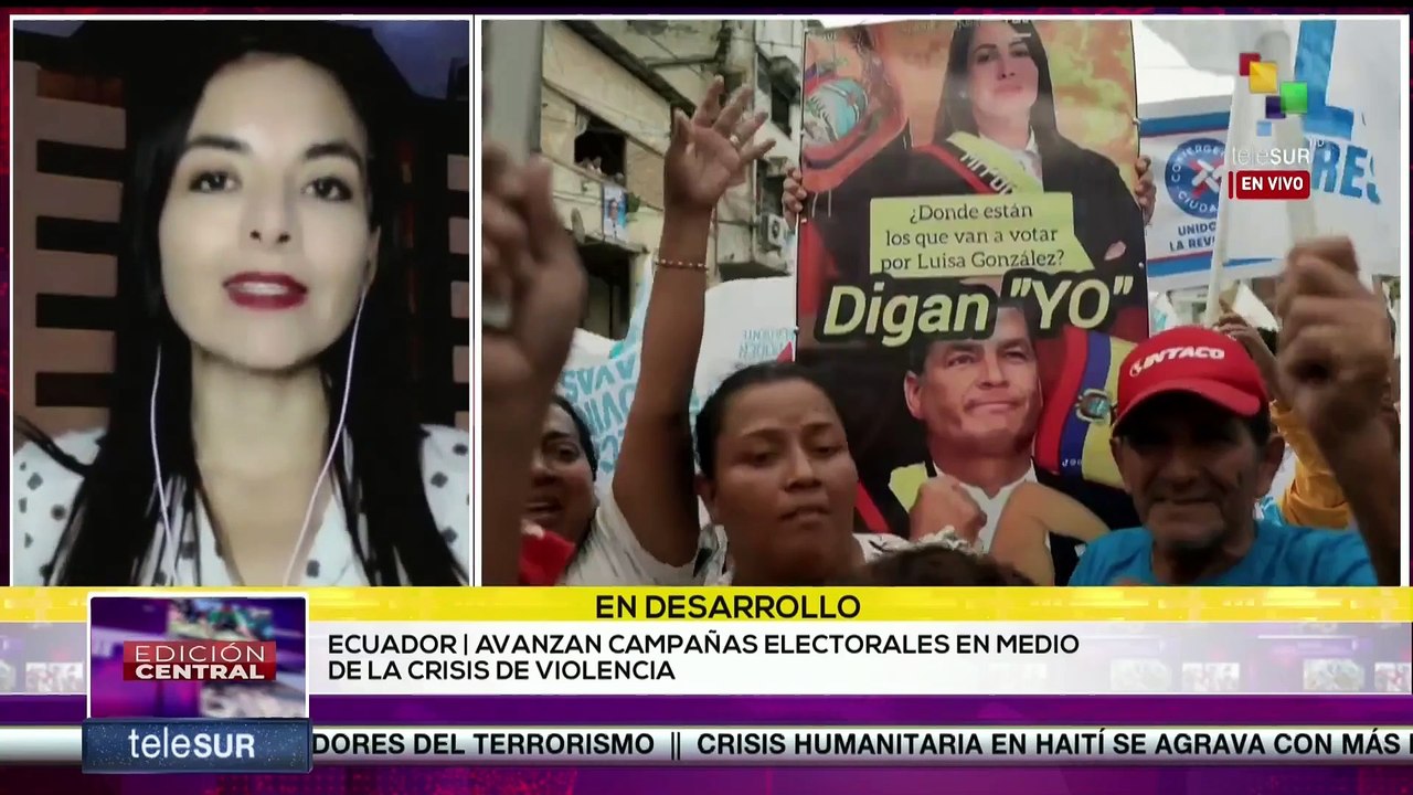 Avanzan campañas electorales en medio de la crisis de violencia en Ecuador
