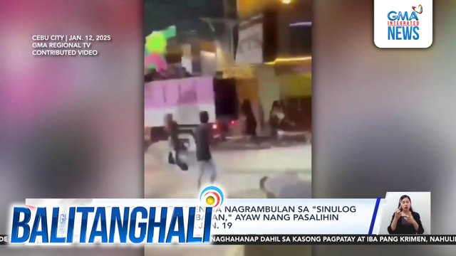 2 grupo ng propsmen na nagrambulan sa Sinulog sa Kabataan sa Dakbayan, ayaw nang pasalihin sa grand parade sa Jan. 19 | Balitanghali