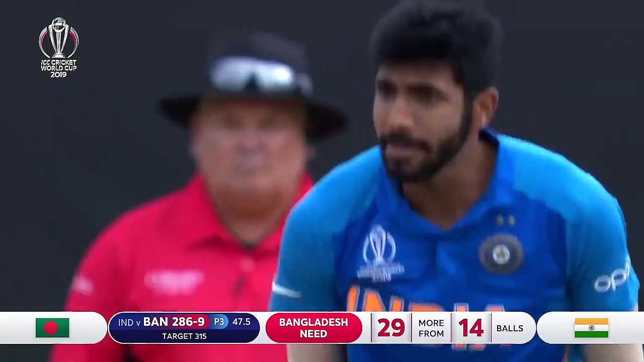 Boom Boom goes Bumrah!  India v Bangladesh  ICC Cricket World Cup 2019 - ICC (720p, h264, youtube)