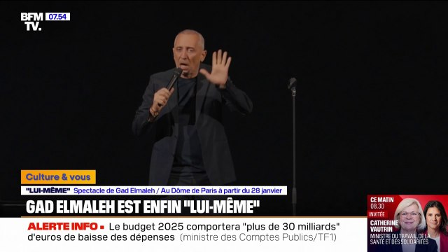 Lui-même : Gad Elmaleh de retour avec un nouveau spectacle au Dôme de Paris