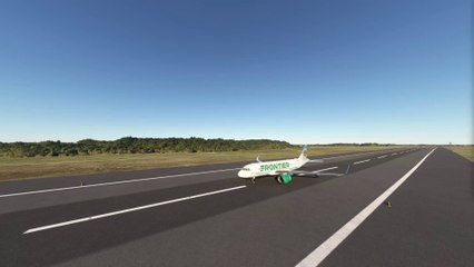 Impossible Touchdown Frontier Airlines A320neo at Denver International Airport (KDEN), Denver, USA