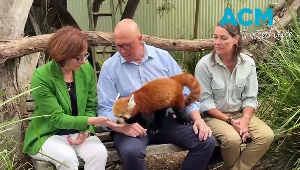 Peter Dutton in Halls Gap and Pomonal to see the effects of the 2024 Grampians National Park bushfire.