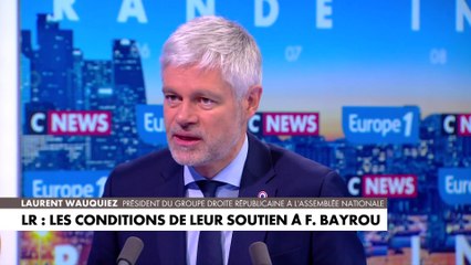 Laurent Wauquiez : «On ne fera pas tomber le gouvernement»