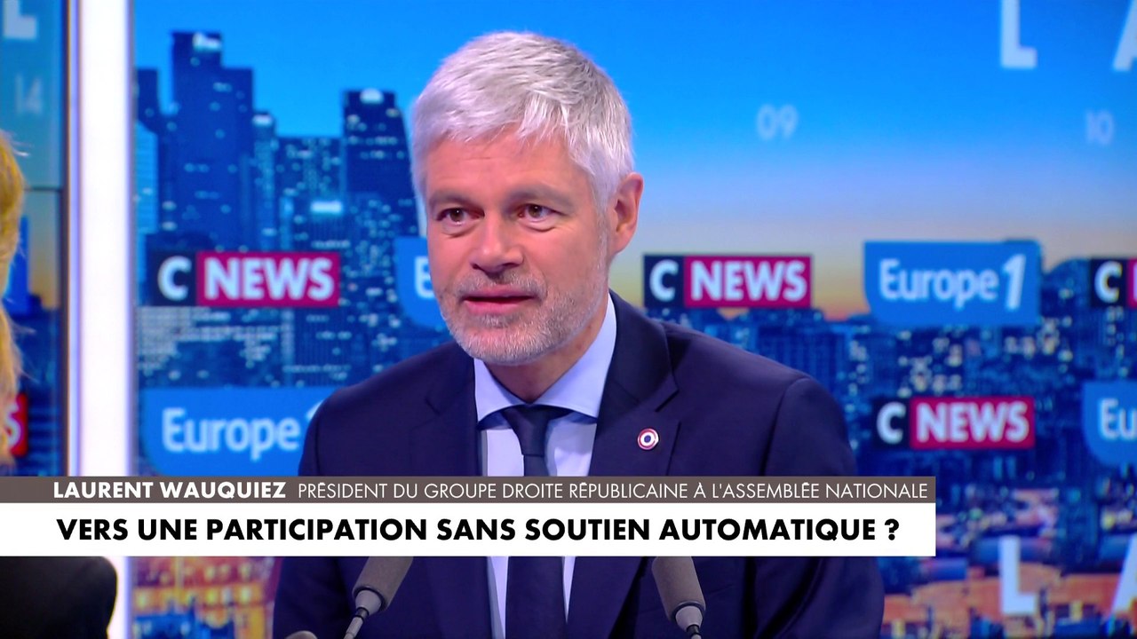 Laurent Wauquiez : «François Bayrou avait quand même de bonnes intentions» dans son discours