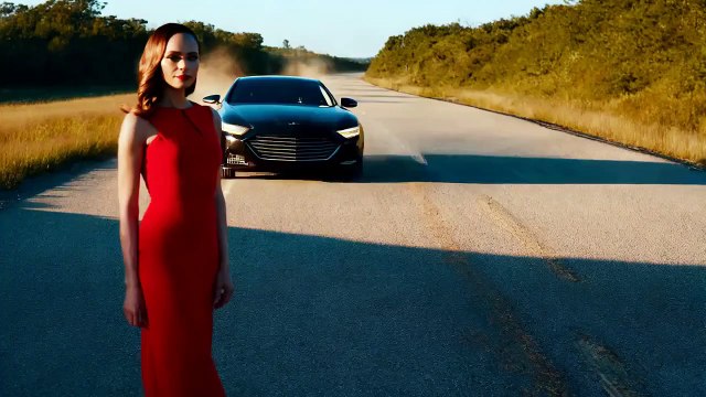 A stunning woman with flowing hair - AI